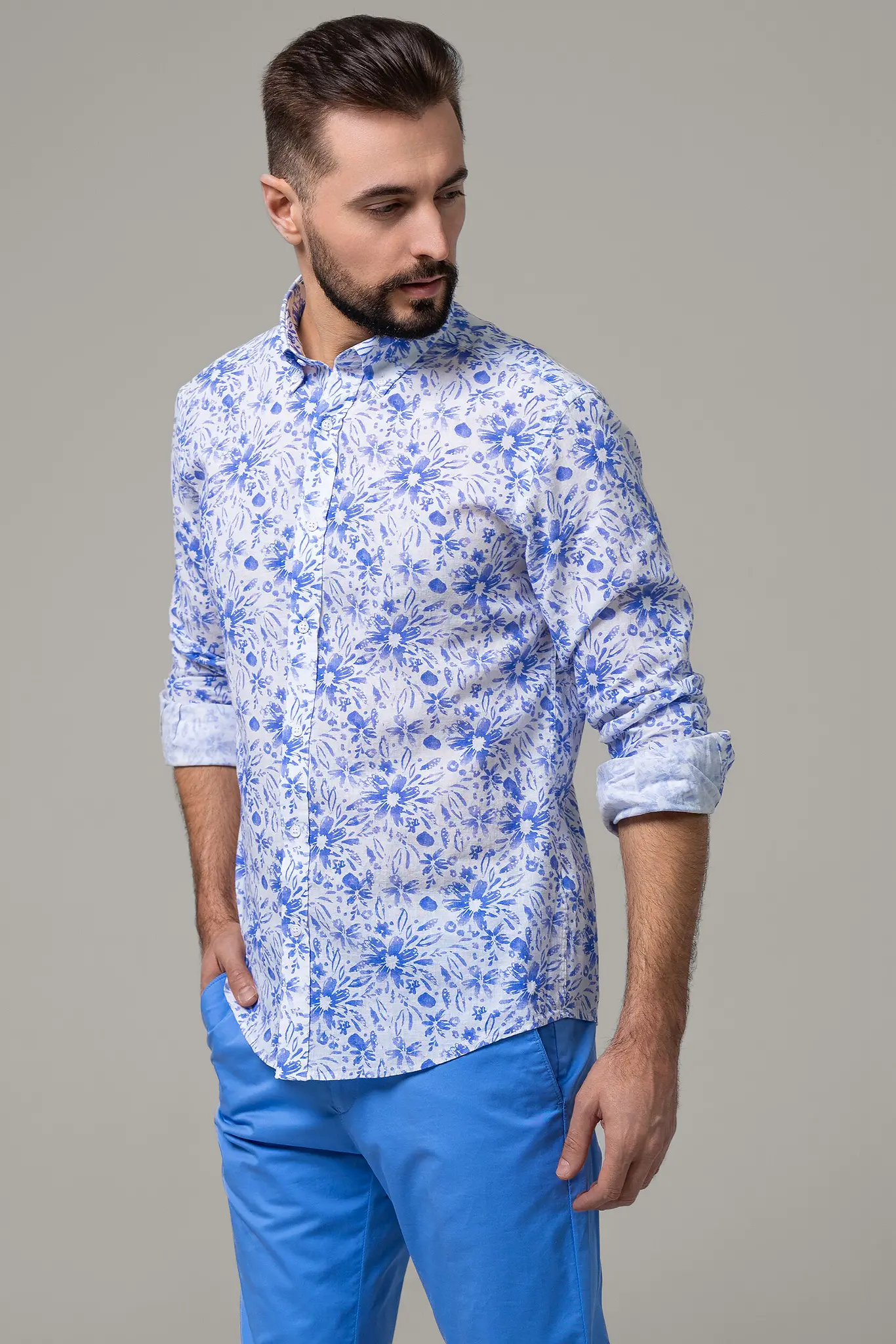 Cămașă pentru bărbați cu mâinica scurtă — Artizana Fashion, foto 2