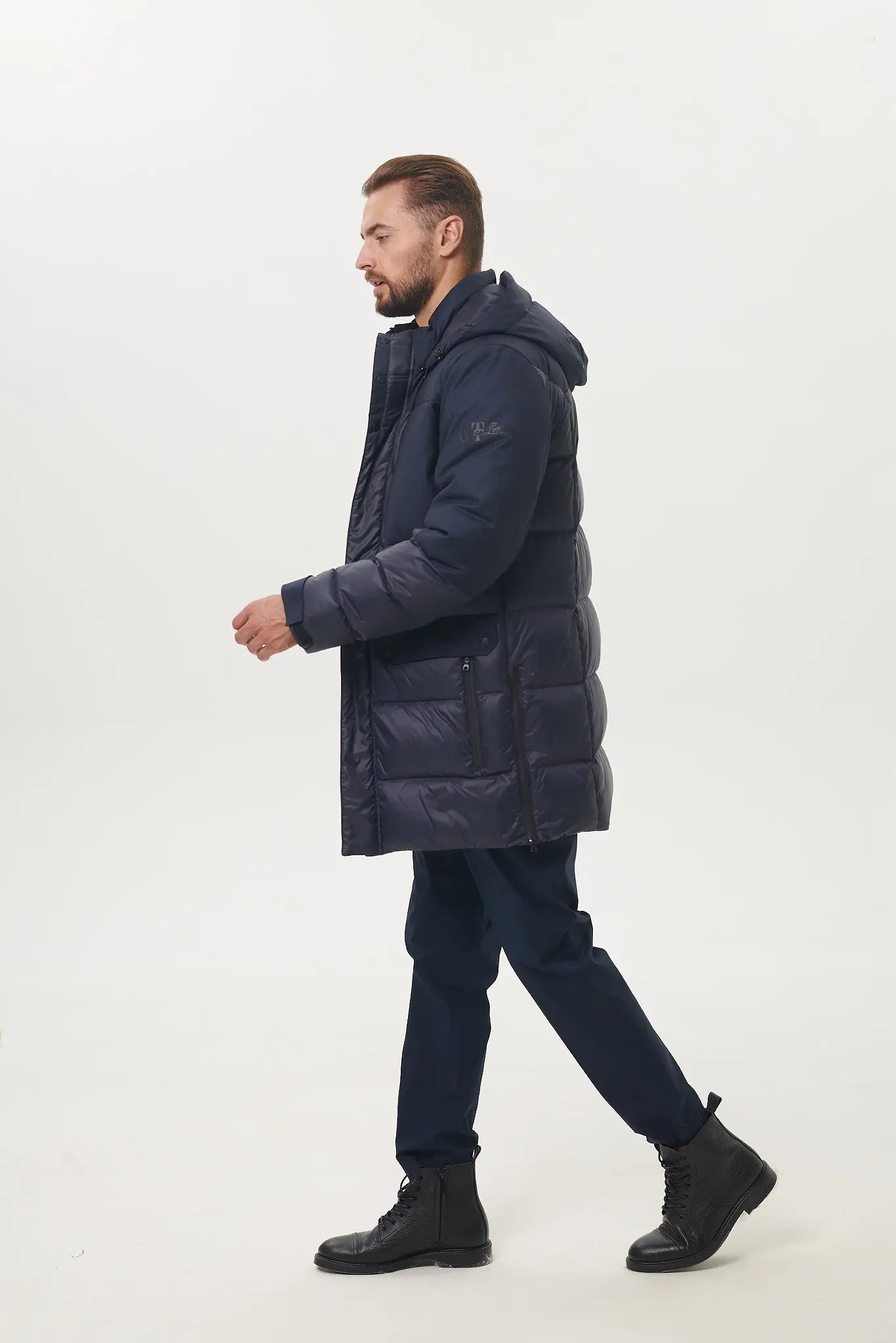 Geacă lungă cu puf pentru bărbați — Artizana Fashion, foto 3