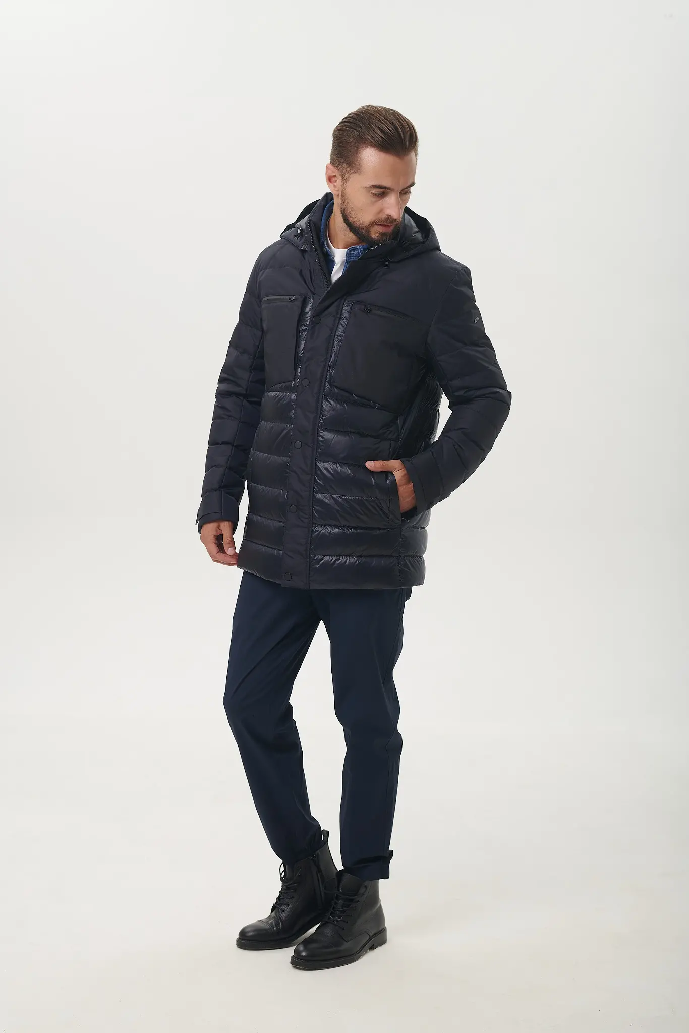 Geacă cu puf pentru bărbați — Artizana Fashion, foto 3