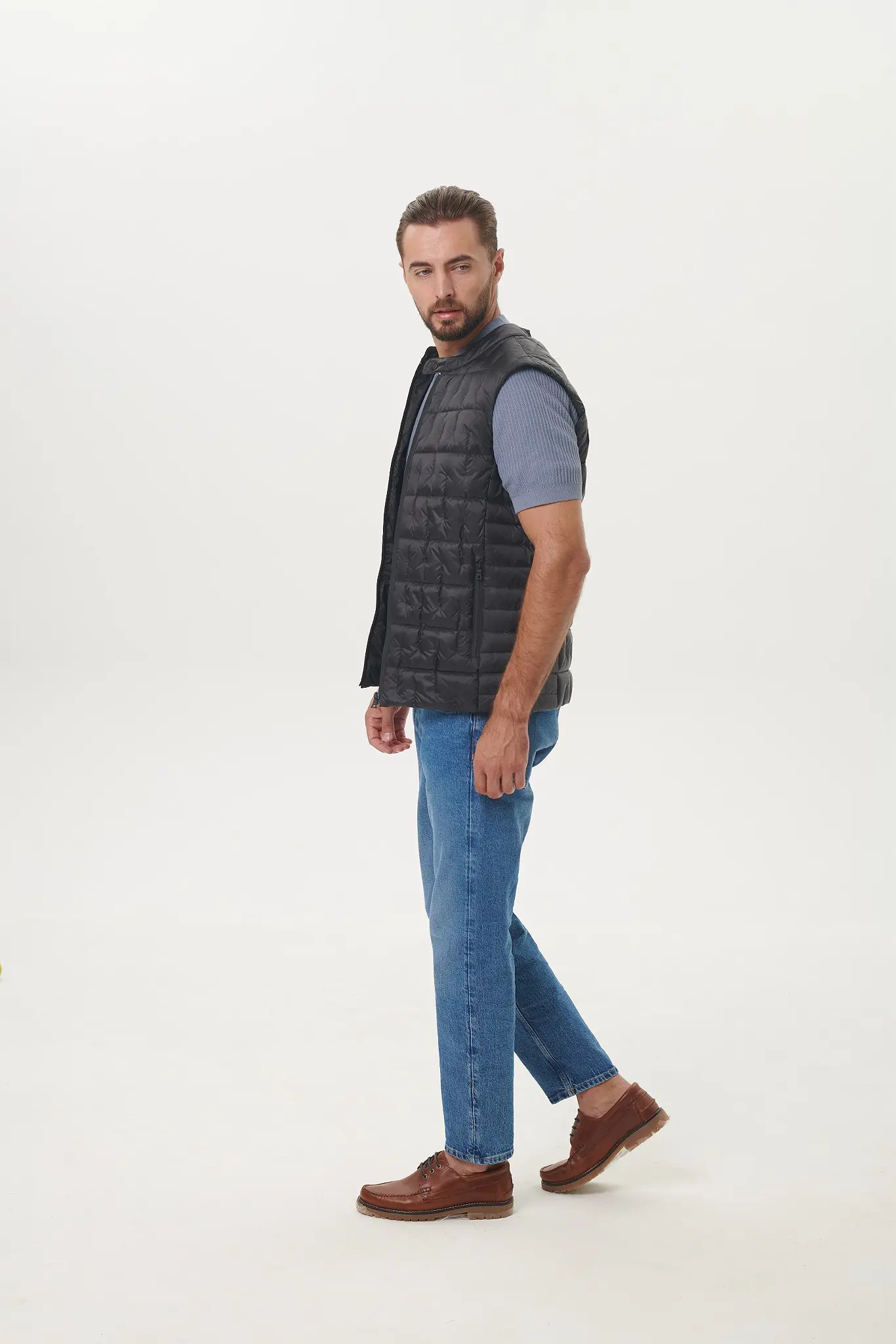 Vestă cu puf pentru bărbați — Artizana Fashion, foto 6