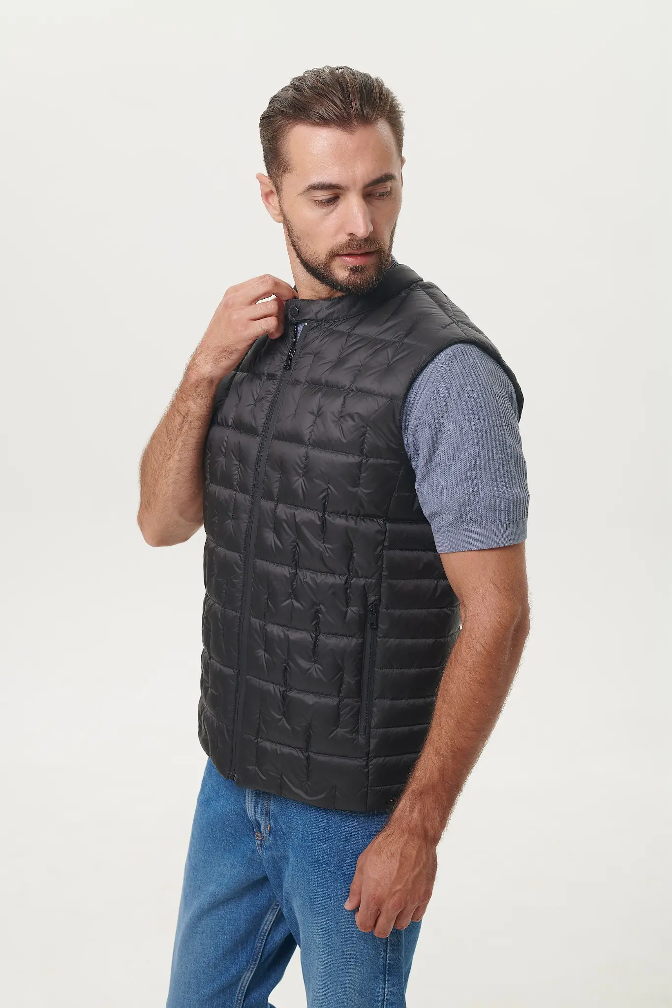 Vestă cu puf pentru bărbați — Artizana Fashion, foto 8