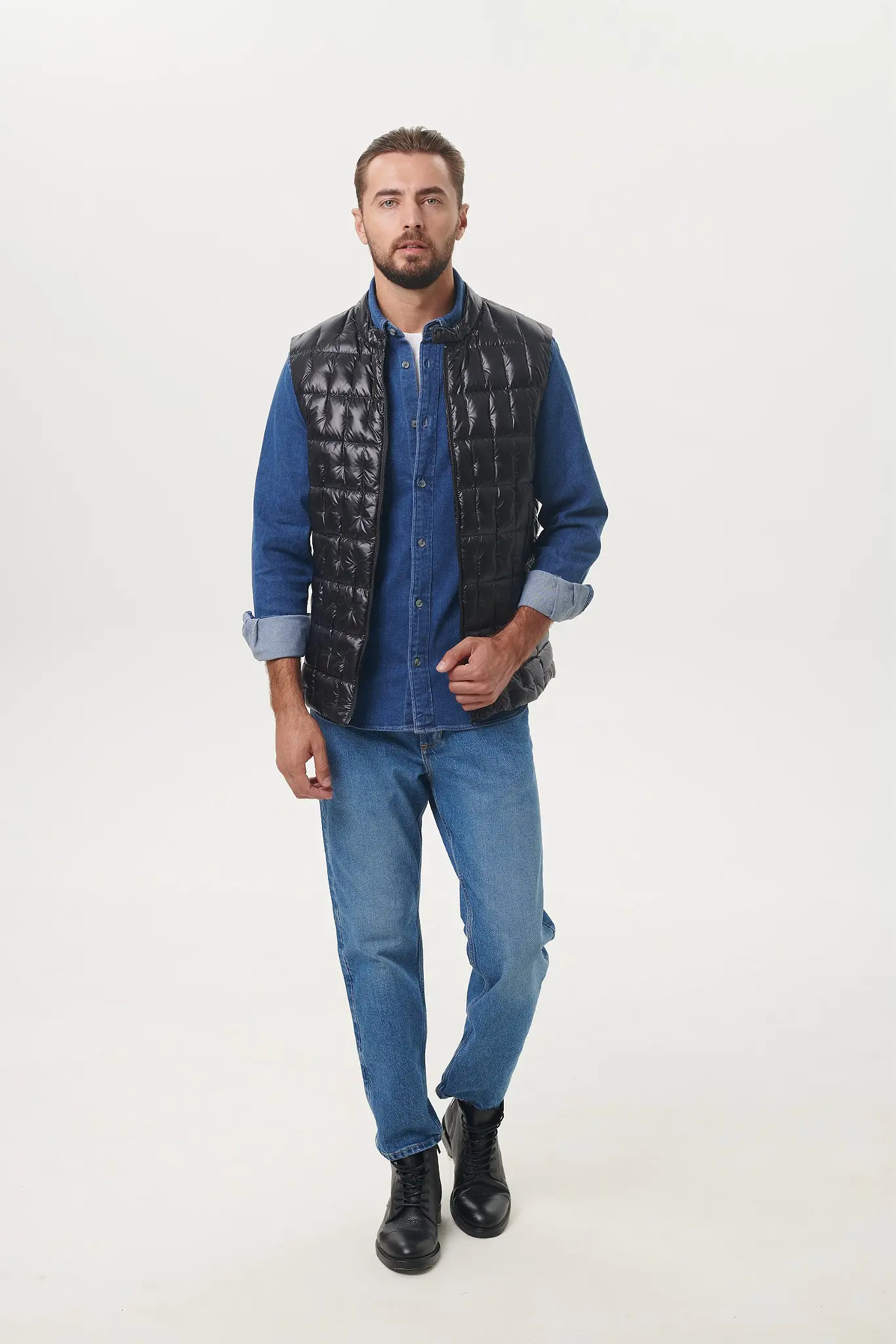 Vestă cu puf pentru bărbați — Artizana Fashion, foto 1