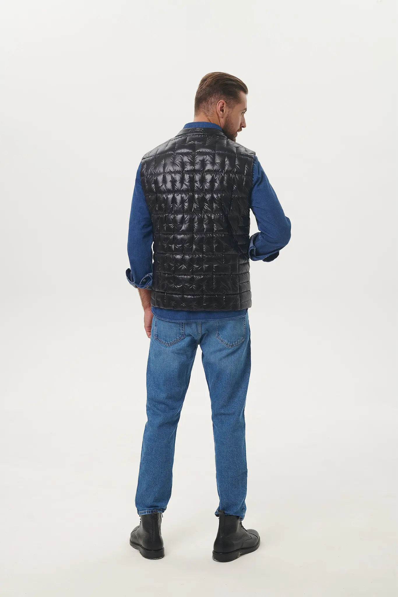 Vestă cu puf pentru bărbați — Artizana Fashion, foto 3