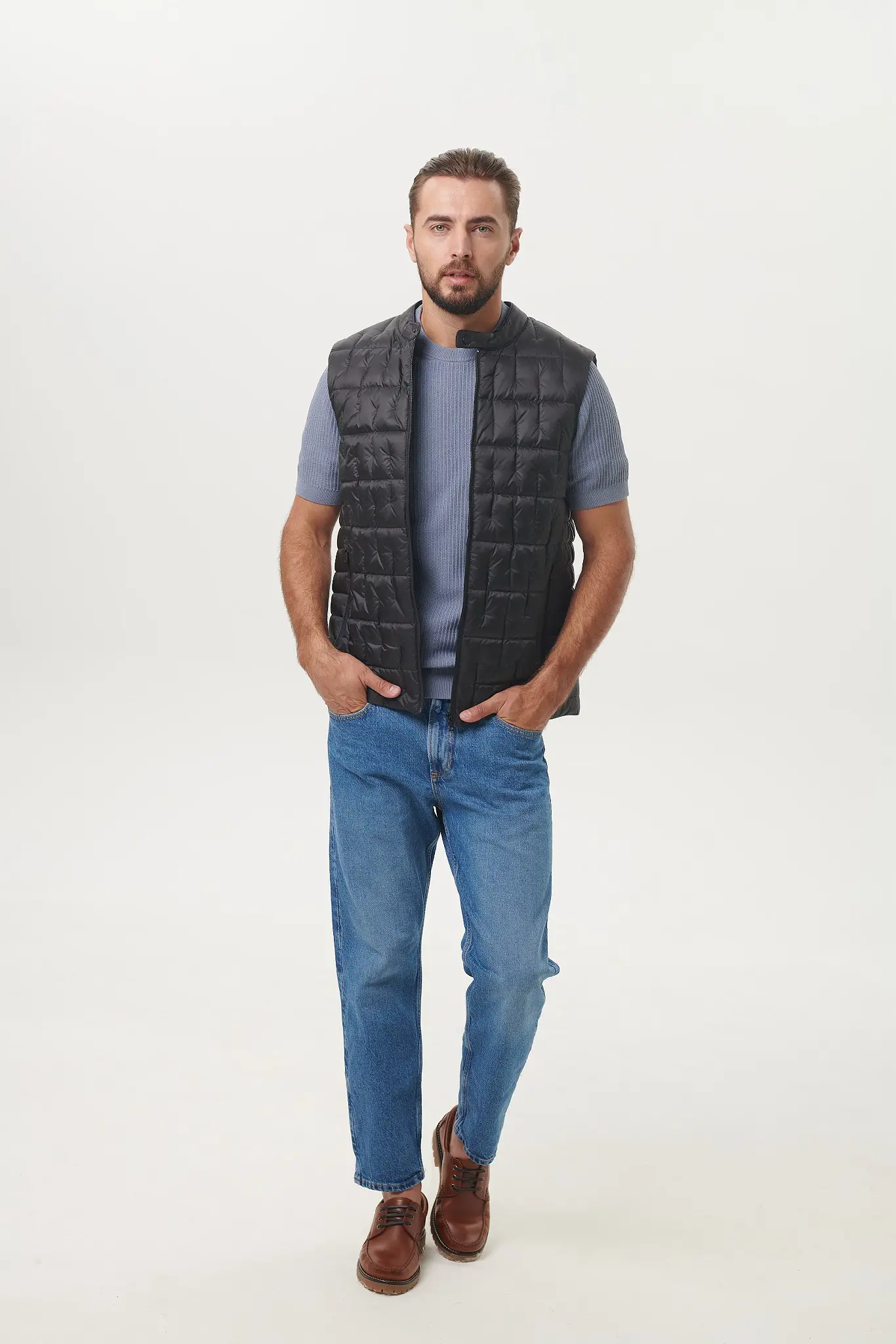 Vestă cu puf pentru bărbați — Artizana Fashion, foto 5