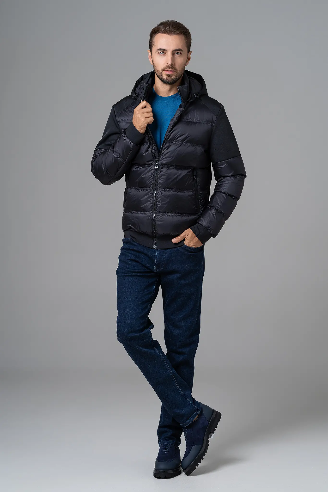 Geacă cu puf pentru bărbați — Artizana Fashion, foto 3