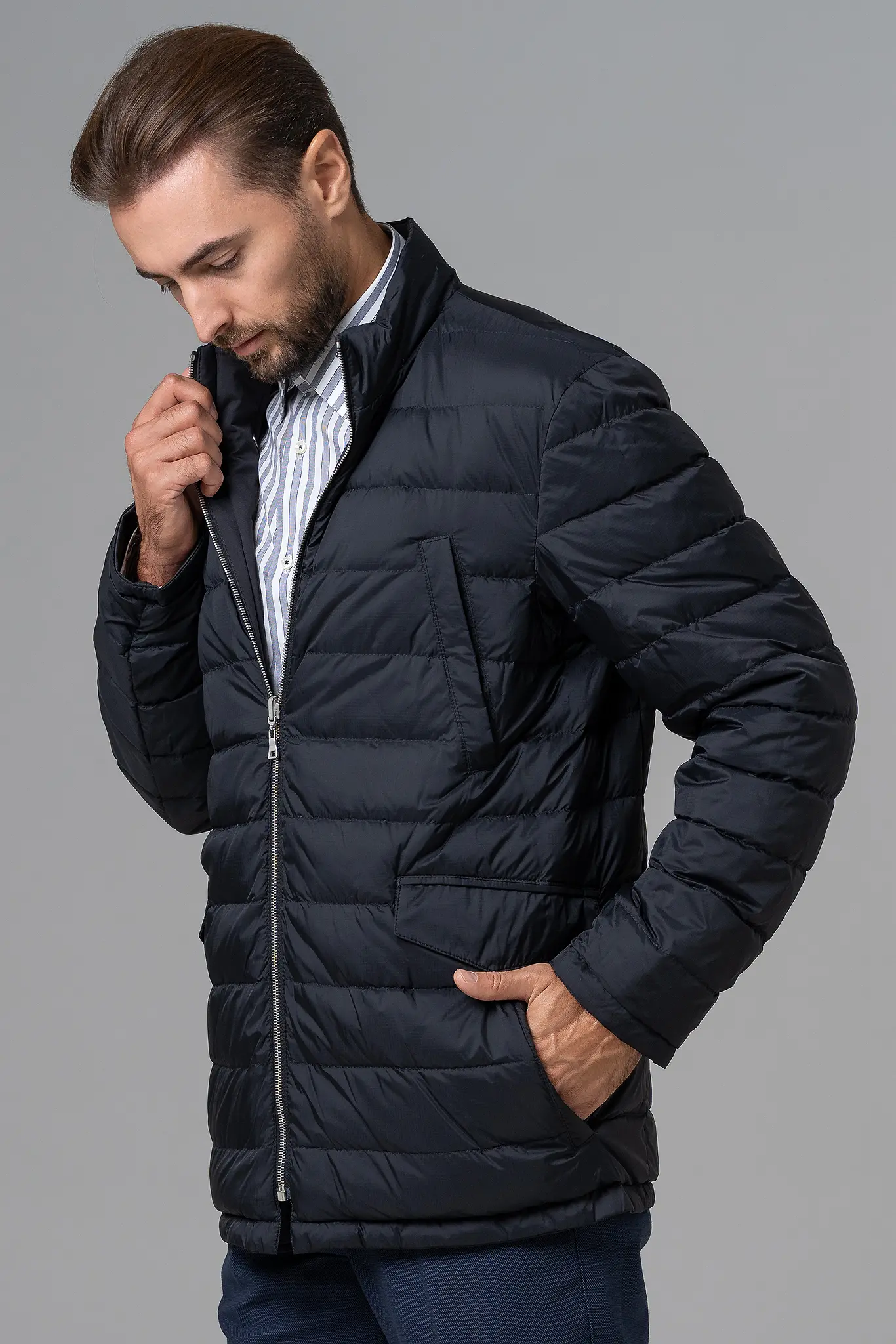 Geacă cu puf pentru bărbați — Artizana Fashion, foto 7