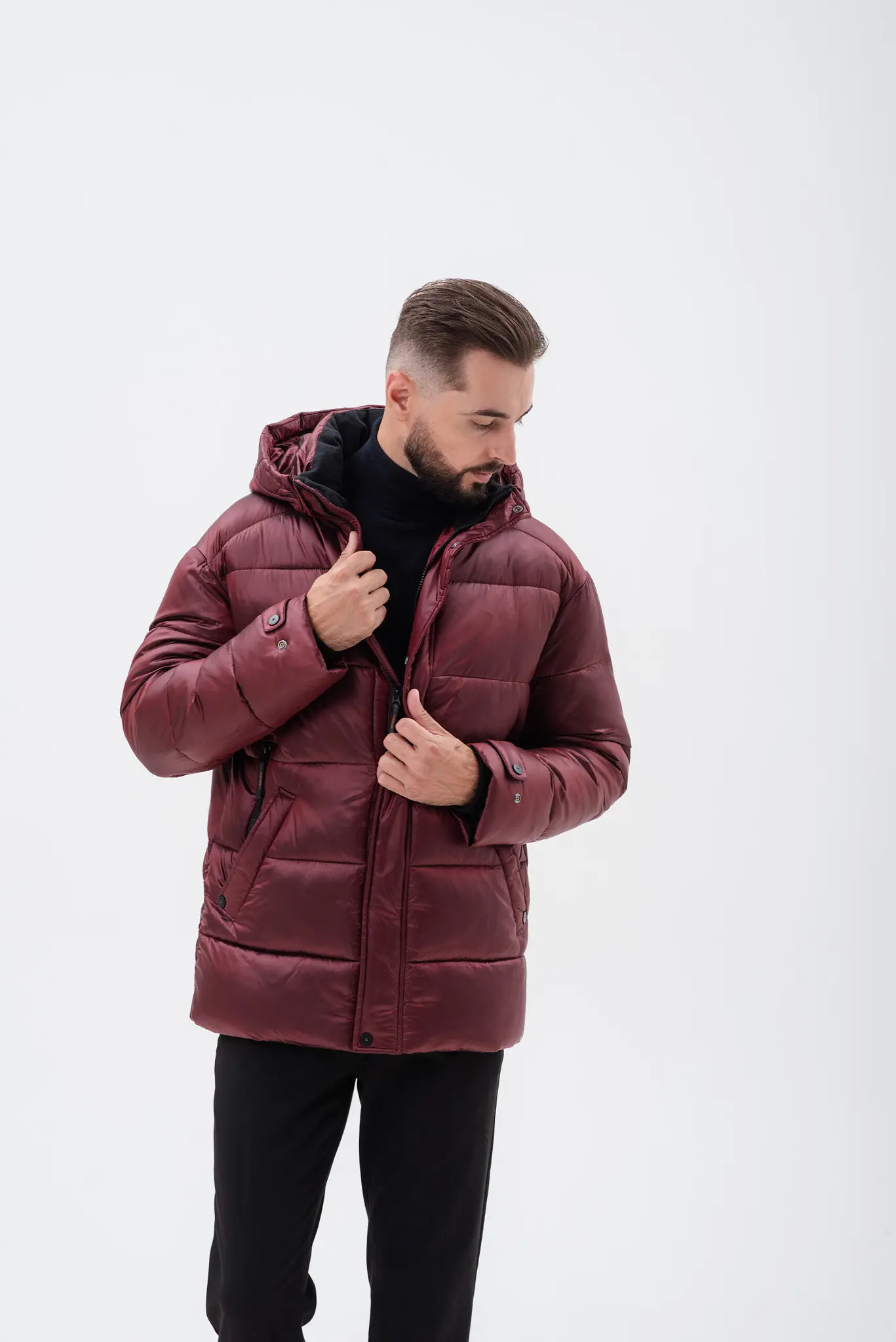 Geacă cu puf pentru bărbați — Artizana Fashion, foto 4
