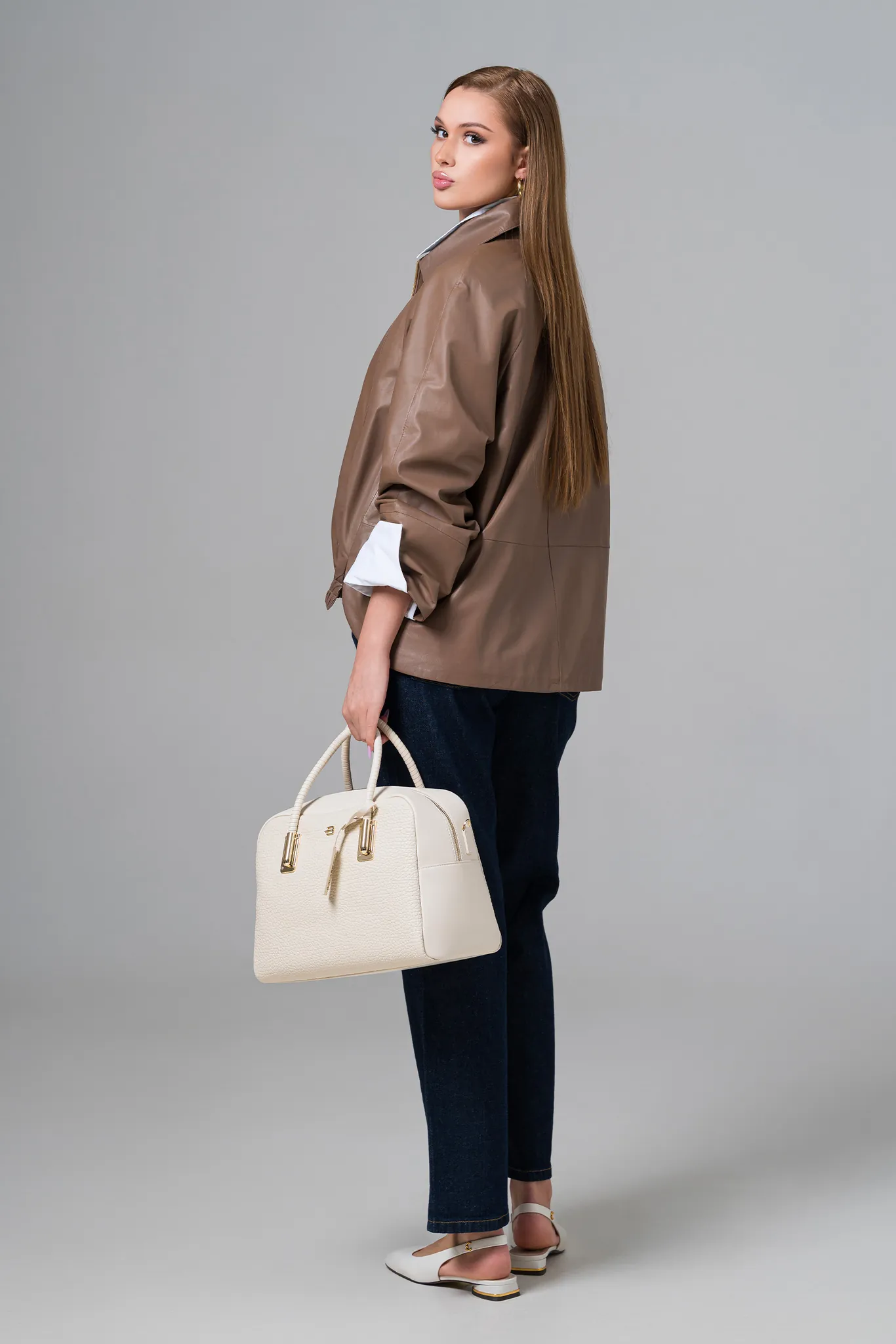 Geaca din piele pentru femei — Artizana Fashion, foto 4