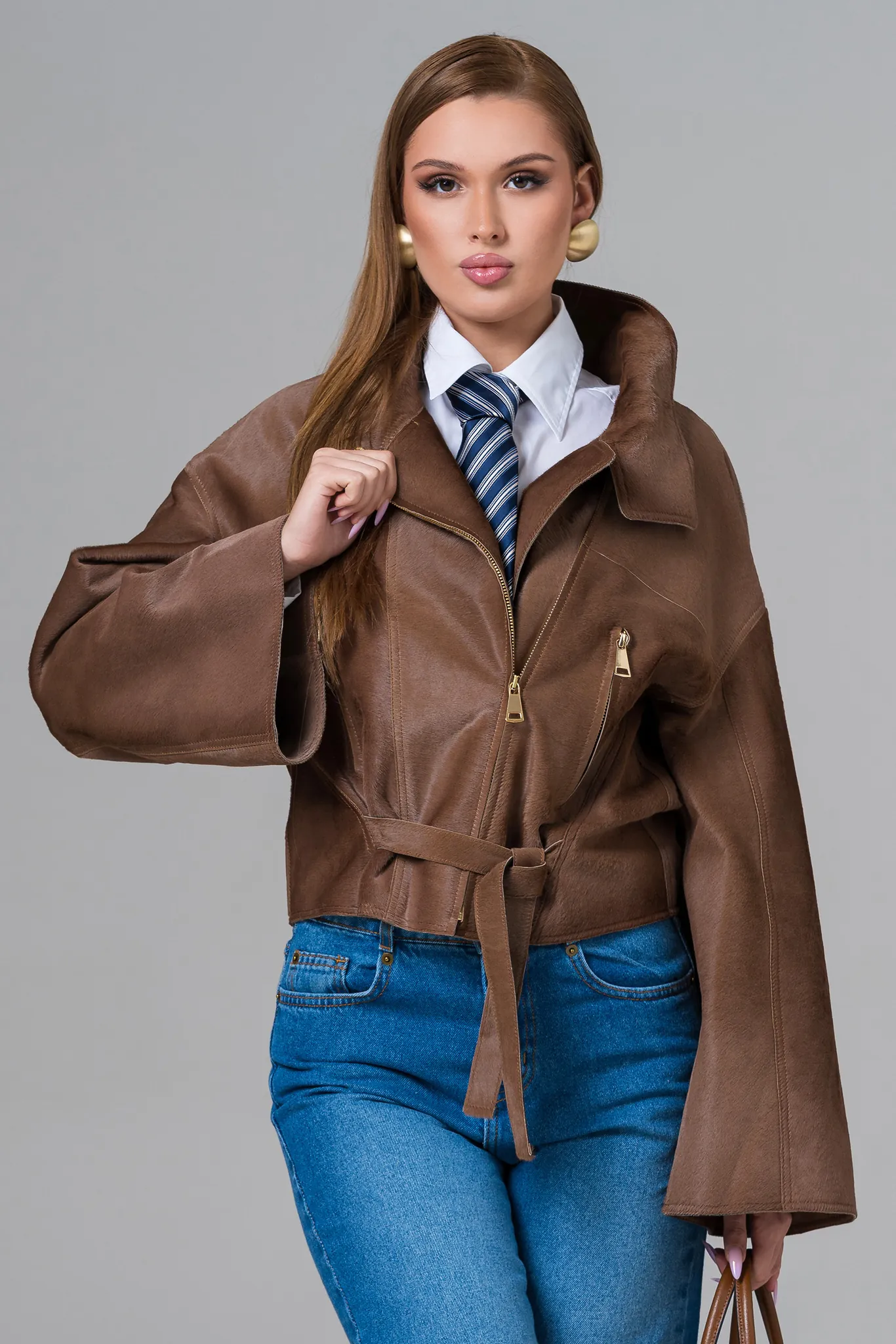 Geaca din piele pentru femei — Artizana Fashion, foto 1