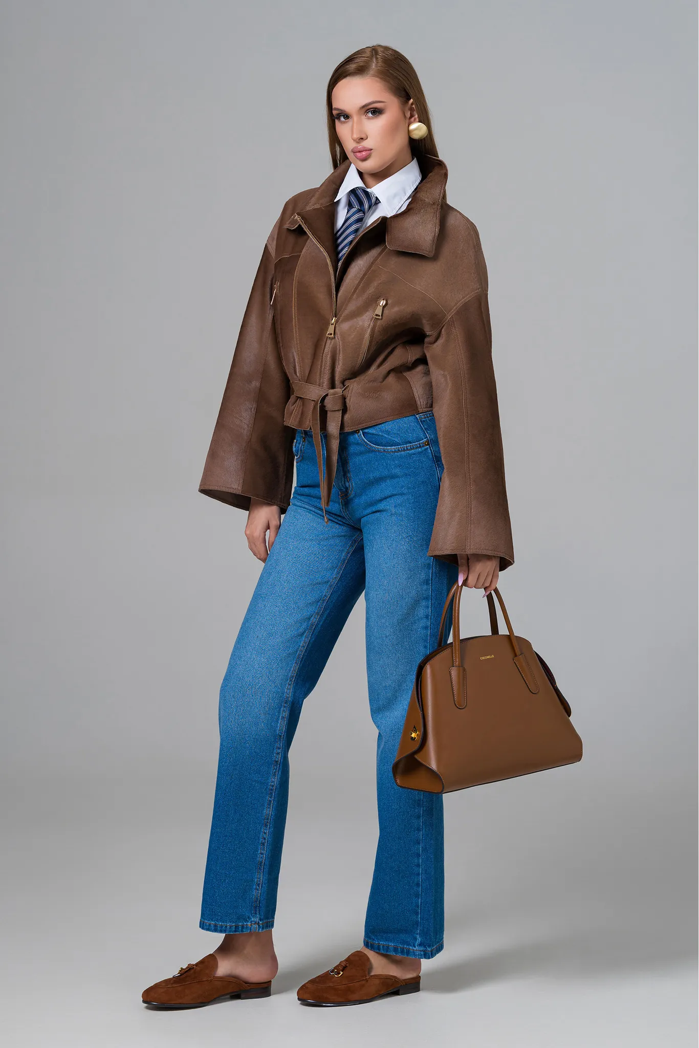 Geaca din piele pentru femei — Artizana Fashion, foto 3