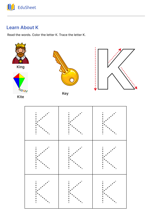 Section K Worksheet.pdf Learn About K Worksheets | Free Download at Orchids International
