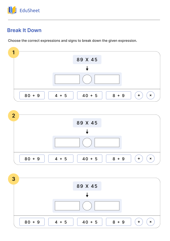 Break It Down Part 1 Worksheets | Free Download at Orchids International