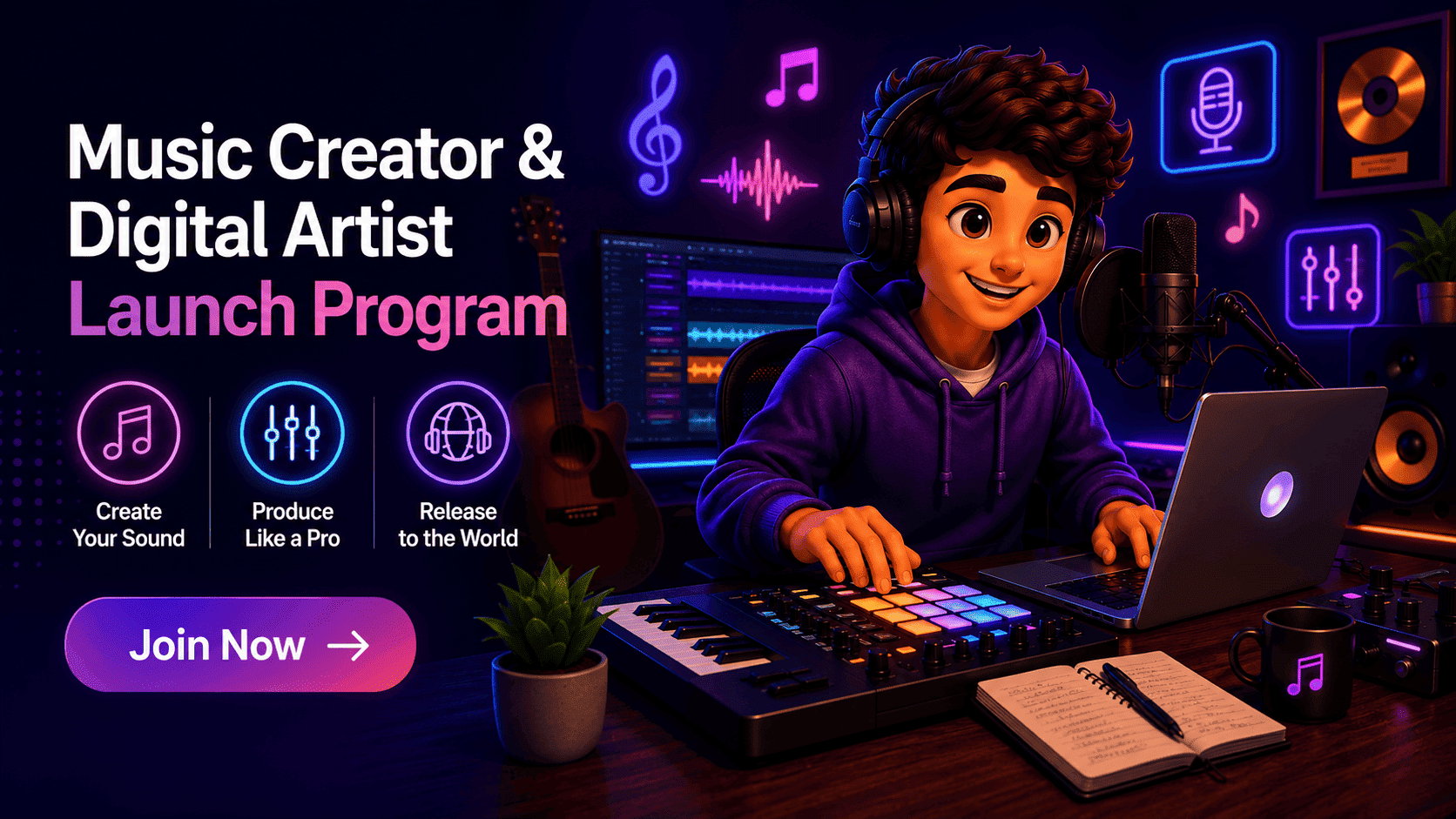 Music Creator & Digital Artist Launch Program