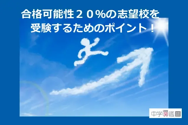 合格可能性20％の志望校を受験するためのポイント！0