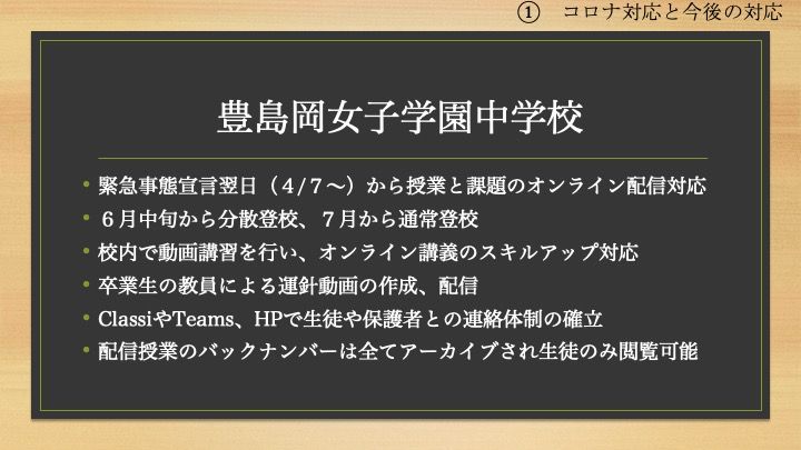 共立女子中学校「【説明会書き起こし】2020/8/22(土) 首都圏主要女子中学校合同説明会」24