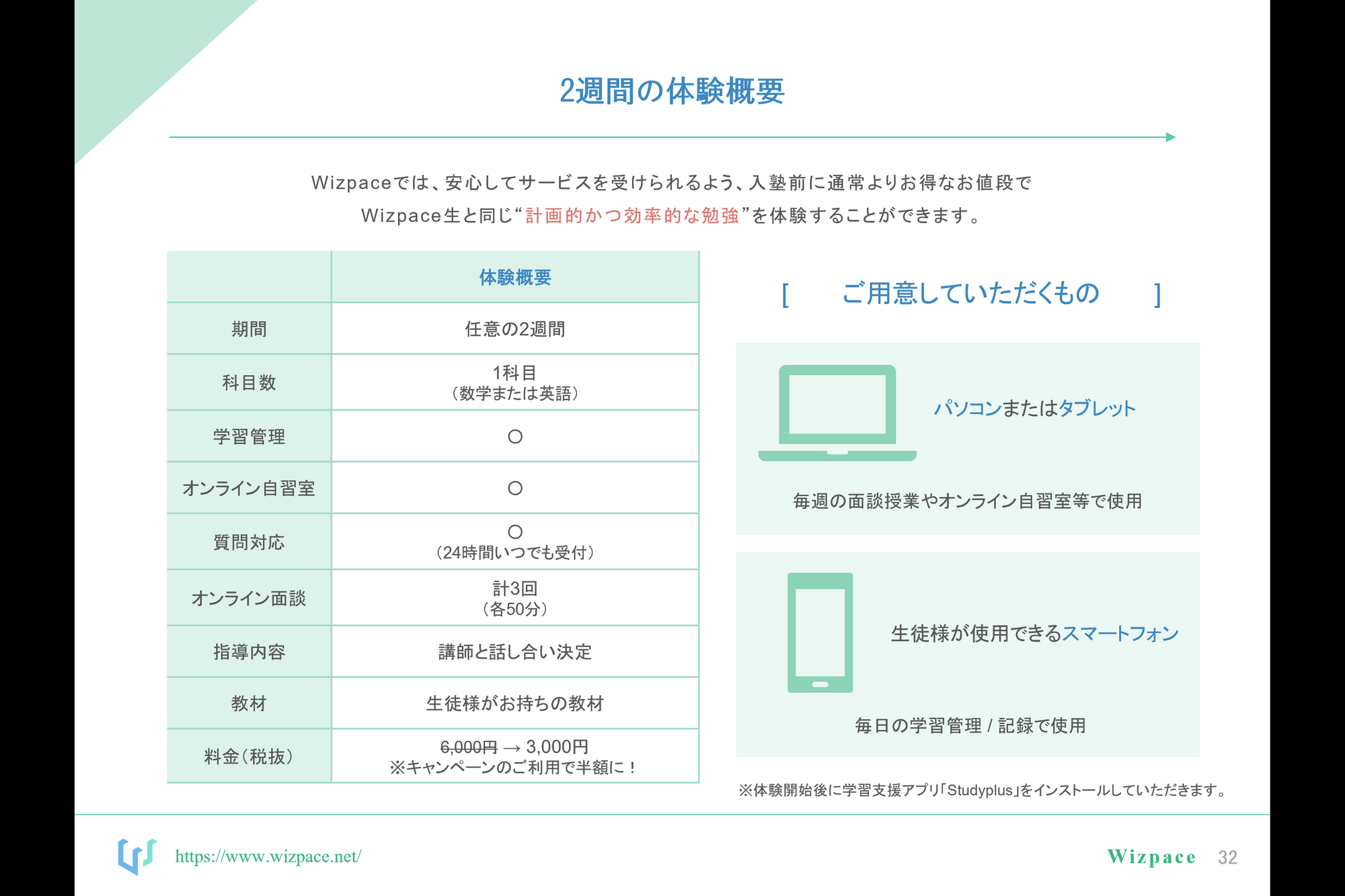 Wizpace入塾までの流れ3