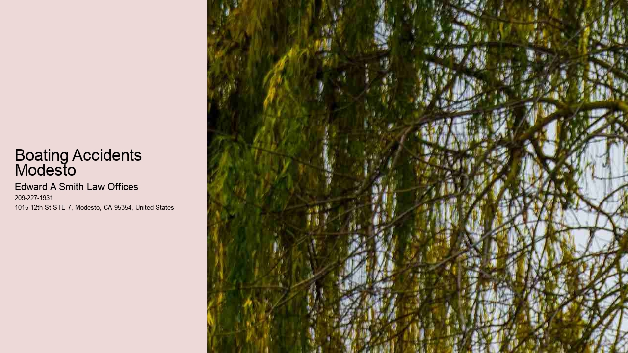 Boating Accidents Modesto