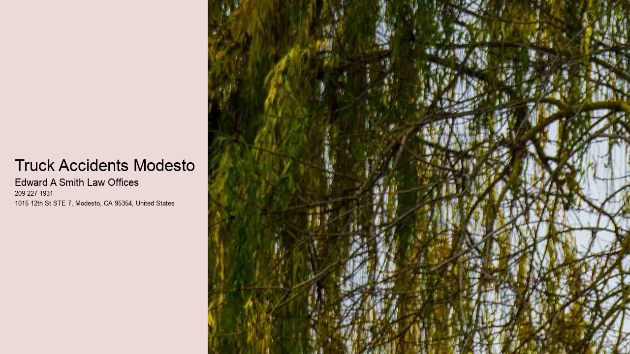 Truck Accidents Modesto
