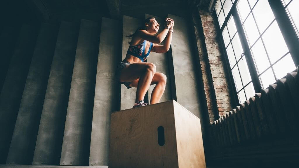 Woman doing crossfit