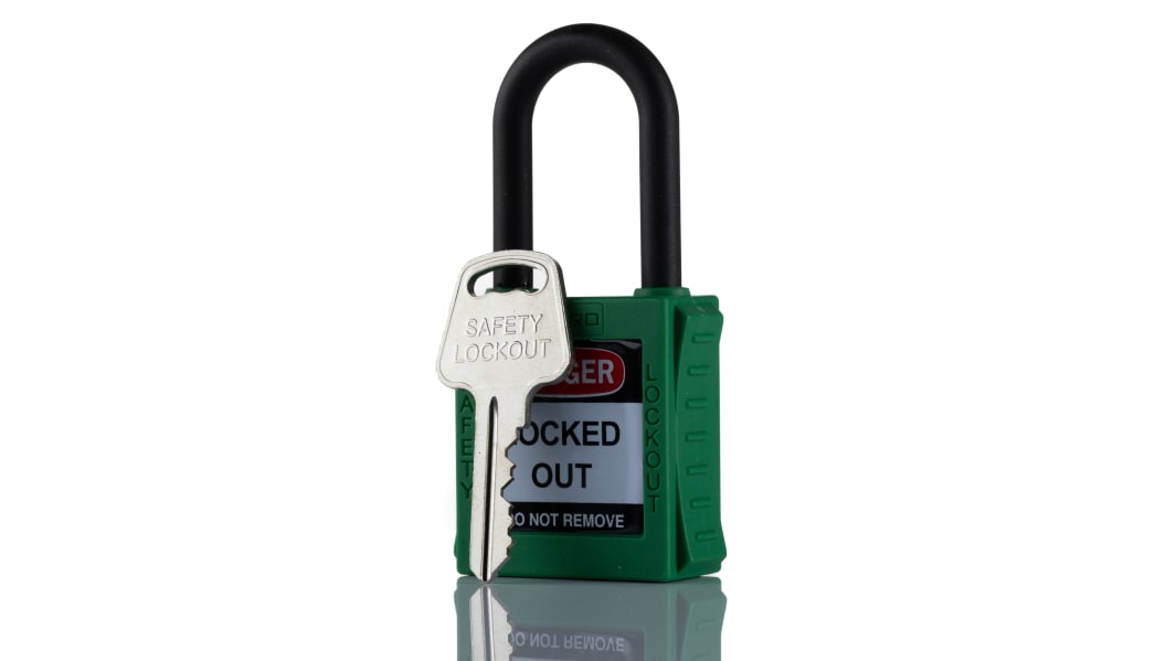 RS PRO Combination Weatherproof Brass Combination Padlock, 7mm Shackle,  53mm Body