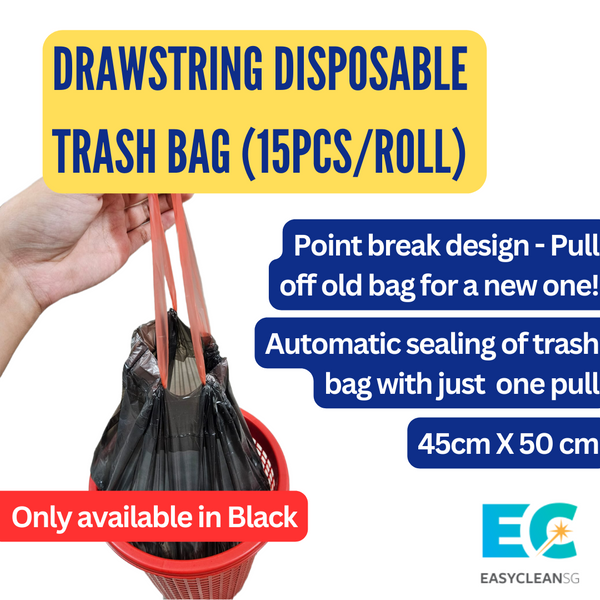 RS PRO Black Plastic Bin Bag, 90L Capacity, 50 per Package