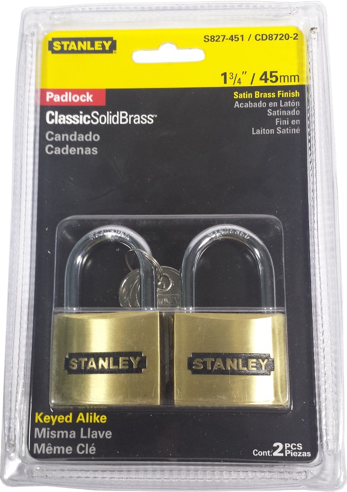 brass padlock set