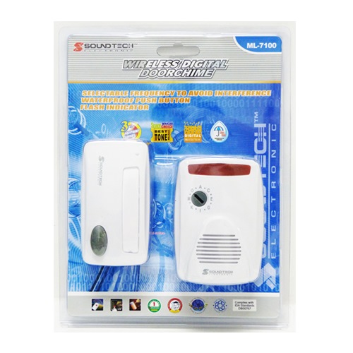 Soundteoh Wireless Digital Door Chime Ml 7100