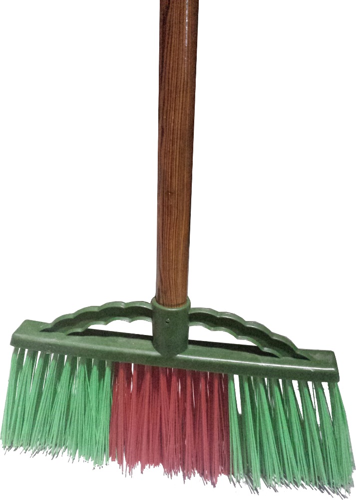 hard bristle brush with handle