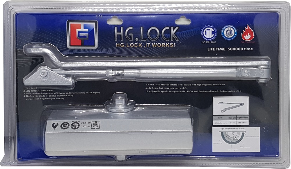 Hg Hd Fire Resistance Door Closer Load 80kg Hg802