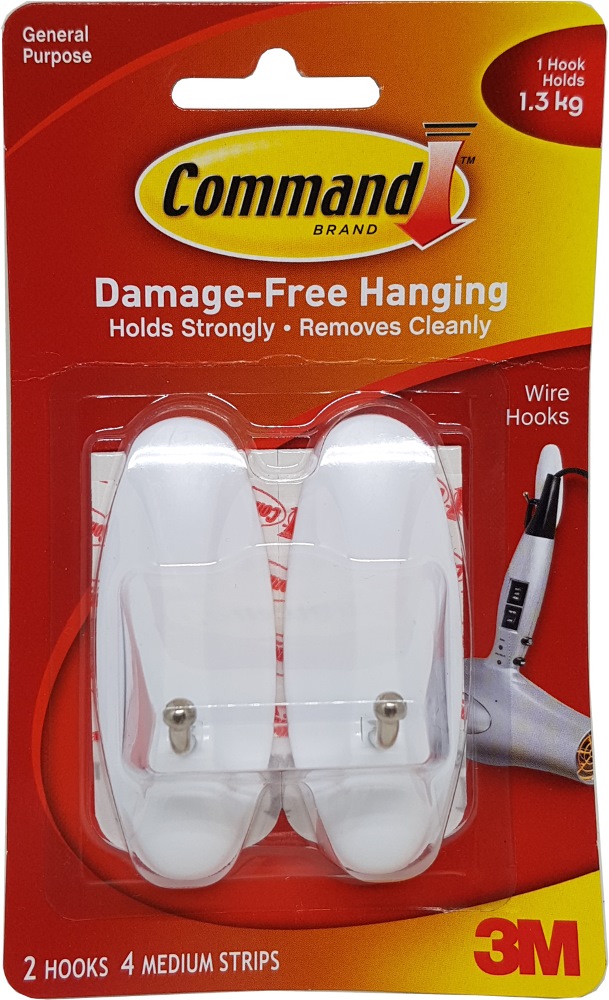 3m Command Wire Medium Hooks 17068anz