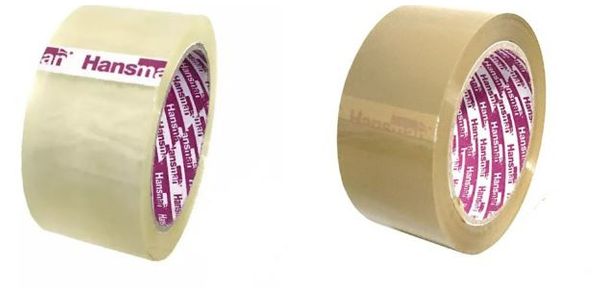 245 Hansman (industrial Grade) Opp Tape Clear / Brown 48mm X 40 Yards  [tower of 6 Rolls] - Eezee