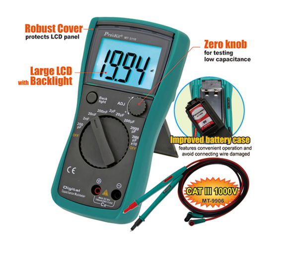 3 1/2 Capacitance Meter ( Capacitance Measurement 0.1pF20,000μF