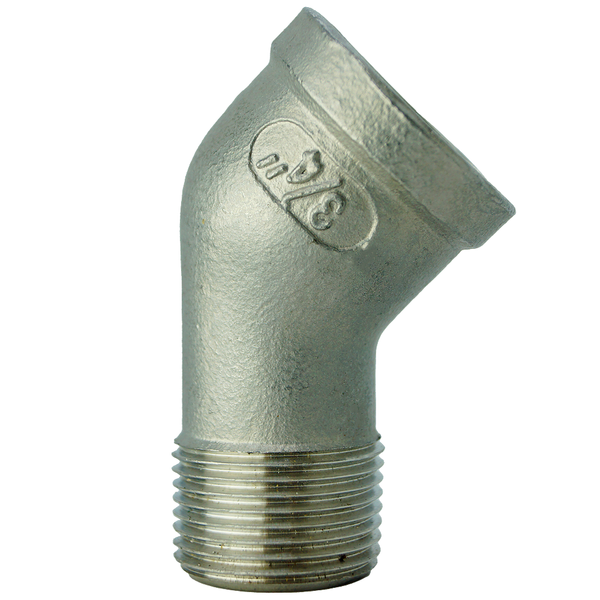 Pipe Fittings - Stainless Steel 45° Elbow - 1 NPT 150# 316