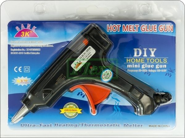 3K-506 Hot Melt Glue Gun - Electric A.c. c/w 2 Pkt Glue Refill - Eezee