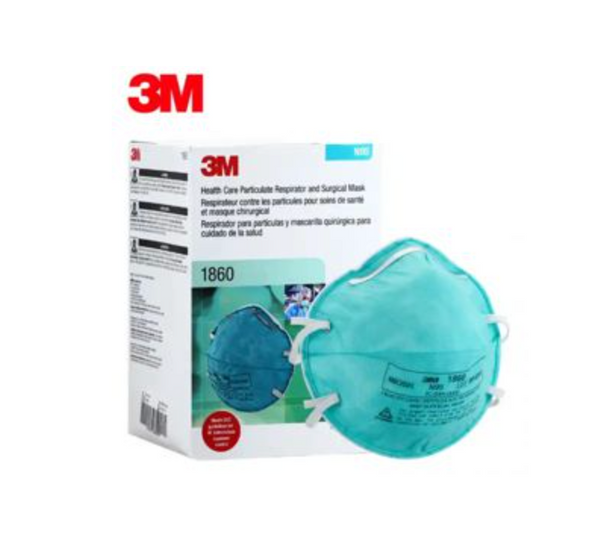 3M 1860 Mask N95 Surgical Respirator, Regular & Small