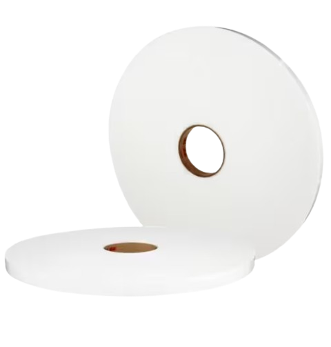 RS PRO F20 White Double Sided Paper Tape, 0.1mm Thick, 19mm x 50m