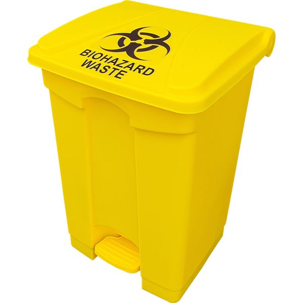 MTC Bio A8002B 23 Gallon Biohazard Bin with Foot Pedal & Lid