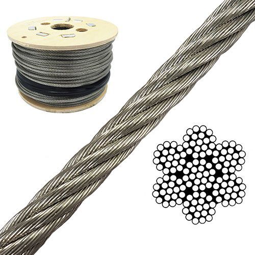 4mm 7 X 19 Stainless Steel Wire Rope Both Ends Plain 100 Mtr Singapore