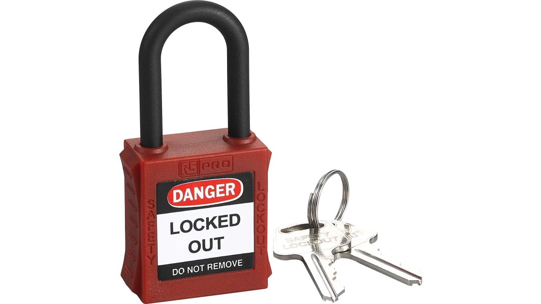 RS PRO Combination Weatherproof Brass Combination Padlock, 7mm Shackle,  53mm Body