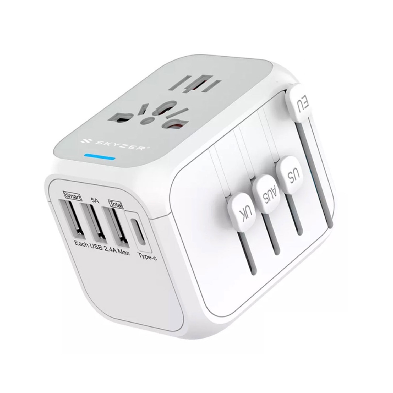 RS PRO UK to Europe Travel Adapter, Rated At 7.5A