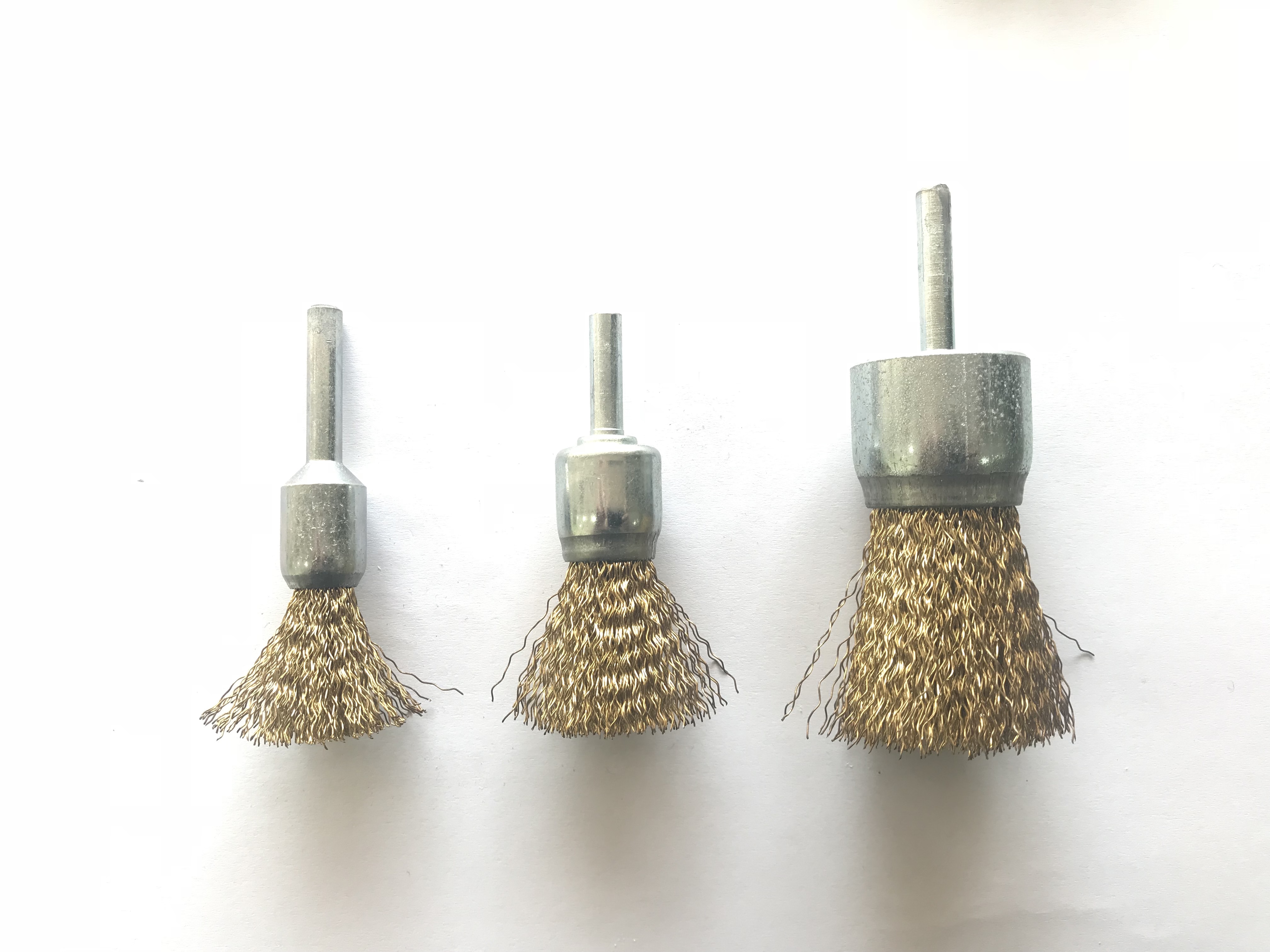 26mm Brass Coated End Wire Brush With 6mm Shank Jaz Spain Singapore