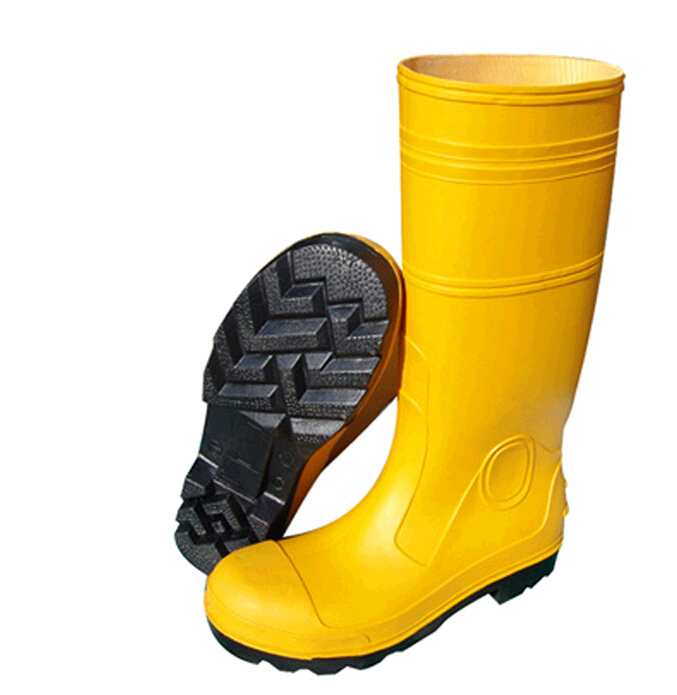 Sy Pvc Safety Boot Yellow With Steel 