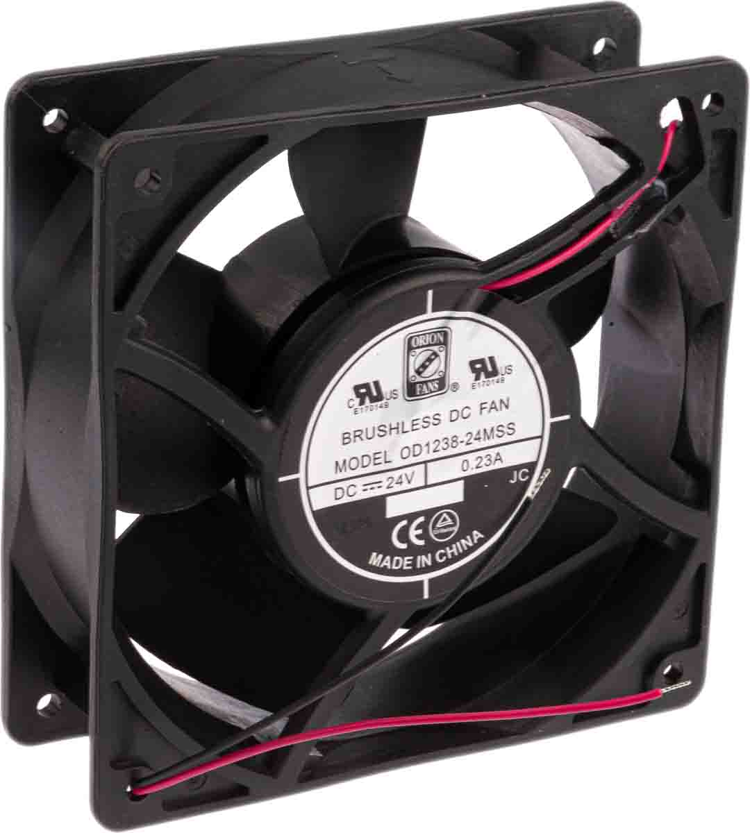 Ventilateur axial RS PRO 12 V dc, 122.3 m³/h, 120 x 120 x 25mm, 3W