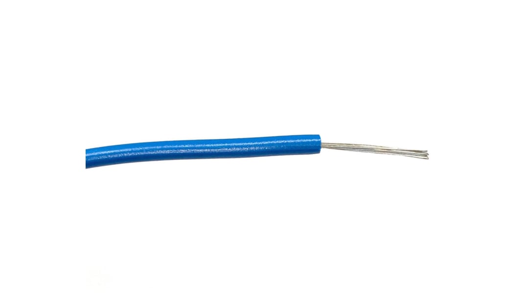RS PRO Blue 0.33 mm² Hook Up Wire, 22 AWG, 17/0.16 mm, 100m - RS