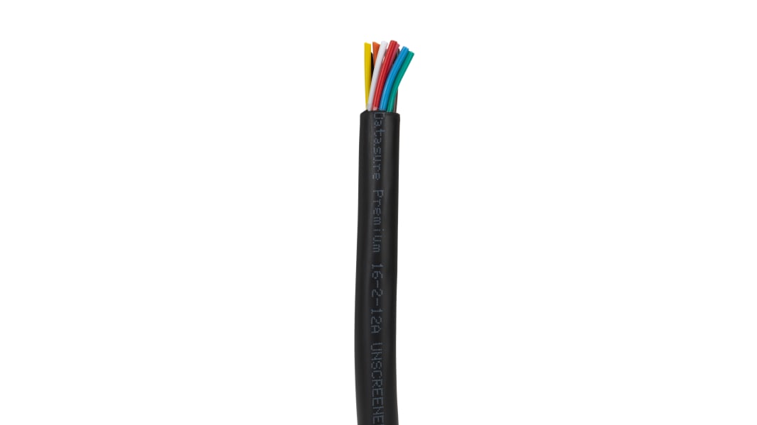 RS PRO, RS PRO Lacing Cord Black Nylon 0.71 mm x 25m