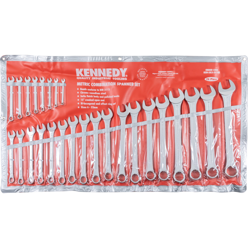 Kennedy KEN5822910K 32mm, Set of 26, Chrome Vanadium Steel