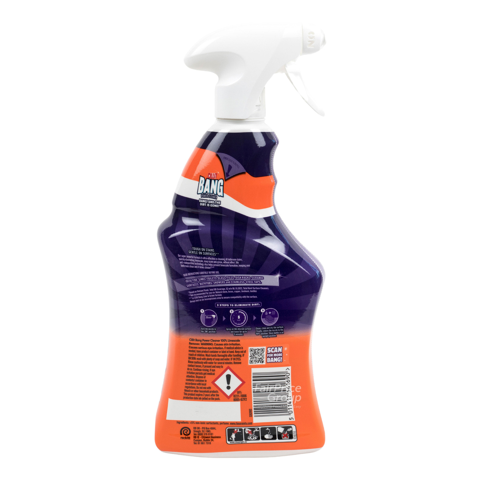 Cillit Bang Power Cleaner Limescale and Grime 750ml, Cleaners