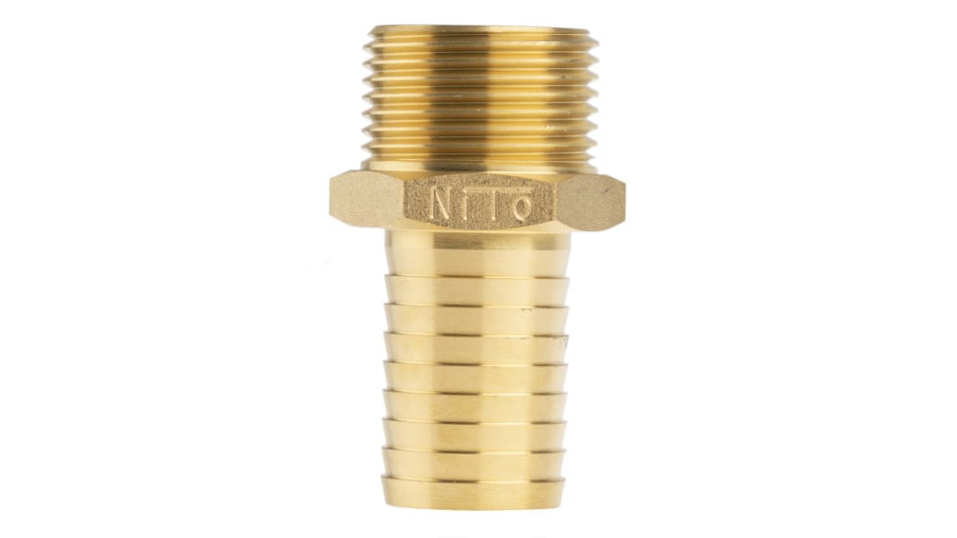 RS PRO Hose Connector Hose Tail Adaptor, G 3/8in 1/2in ID