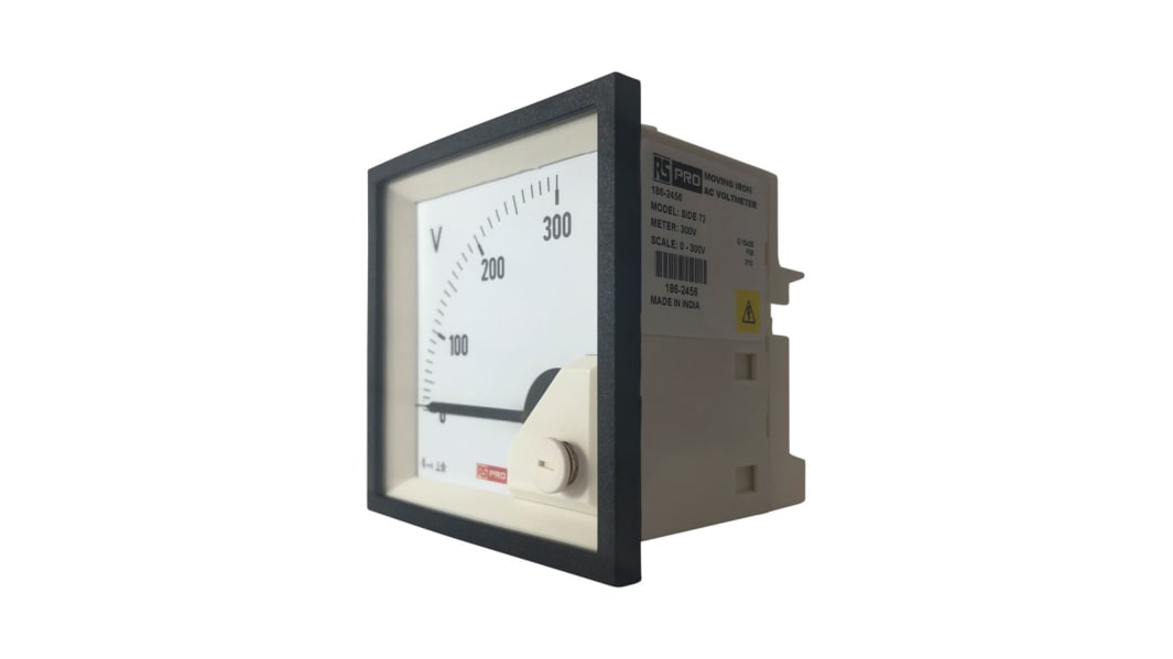 Rs Pro 1862456 Analogue Voltmeter Ac, Analogue Display 0.01 - Eezee