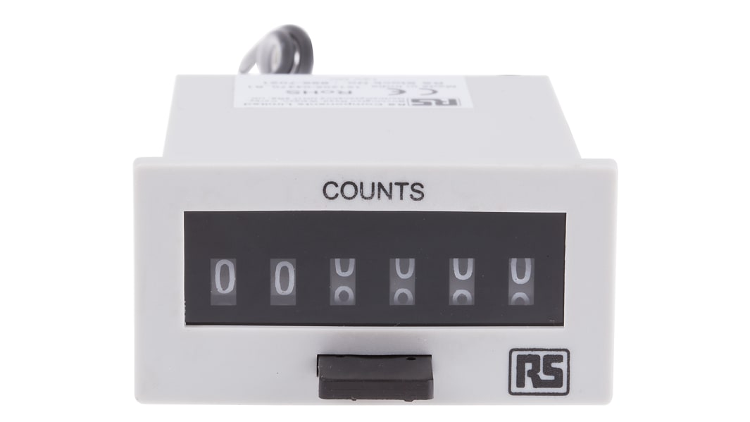 RS Pro Counter Counter, 6 digit, 20Khz, 24 V, 8086636